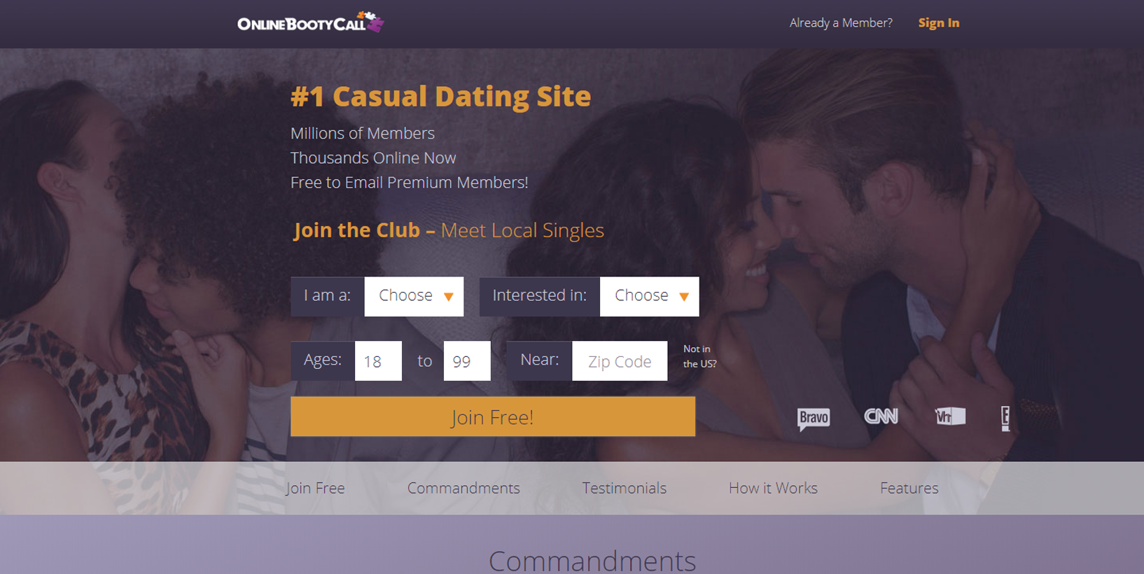 Free casual threesome website